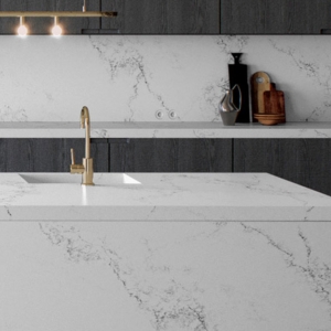 Montblanc - Ljus kvartskomposit bänkskivor från Caesarstone 3