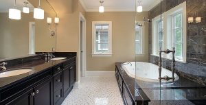 Nero Marquina i Badrum